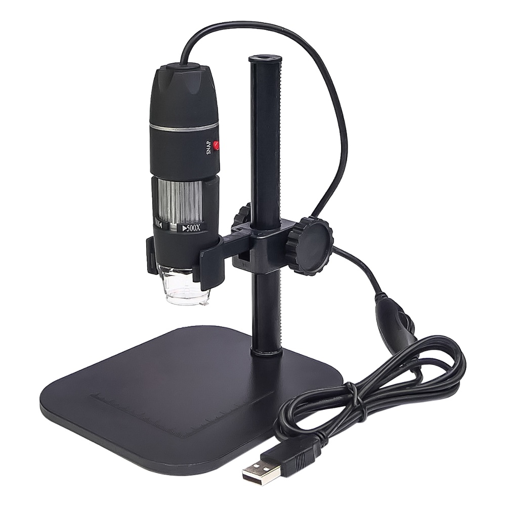 Микроскоп цифров MicroView 500x + stand, с регулируема стойка, оптично ...