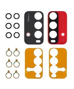 Стъкло за камера за XIAOMI Redmi 9T оранжева рамка. MasterClub