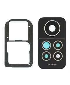 Стъкло за камера за XIAOMI Redmi Note 12 Pro (4G) черна рамка. MasterClub