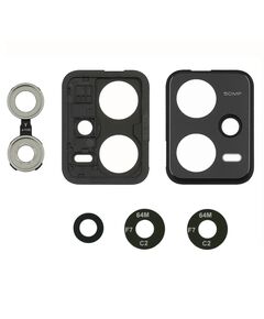 Стъкло за камера за XIAOMI Redmi Note 12 Pro (5G) черна рамка. MasterClub